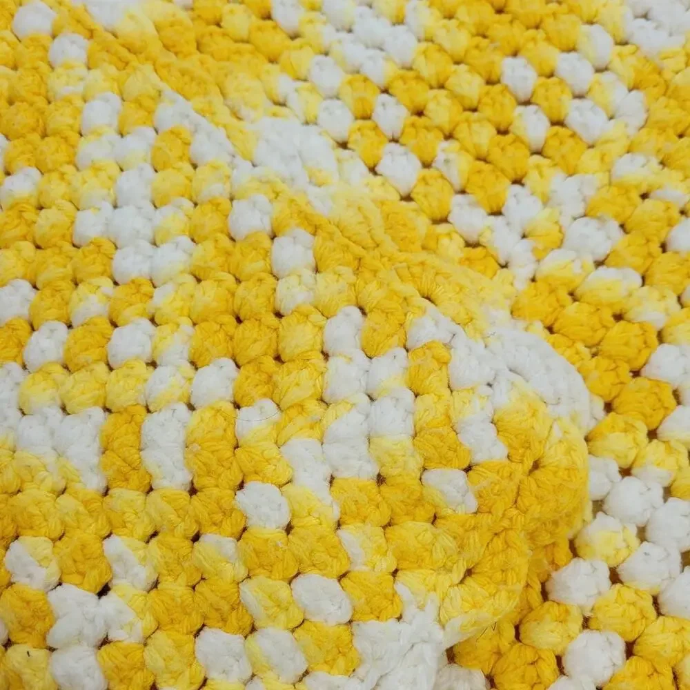 Handmade yellow white